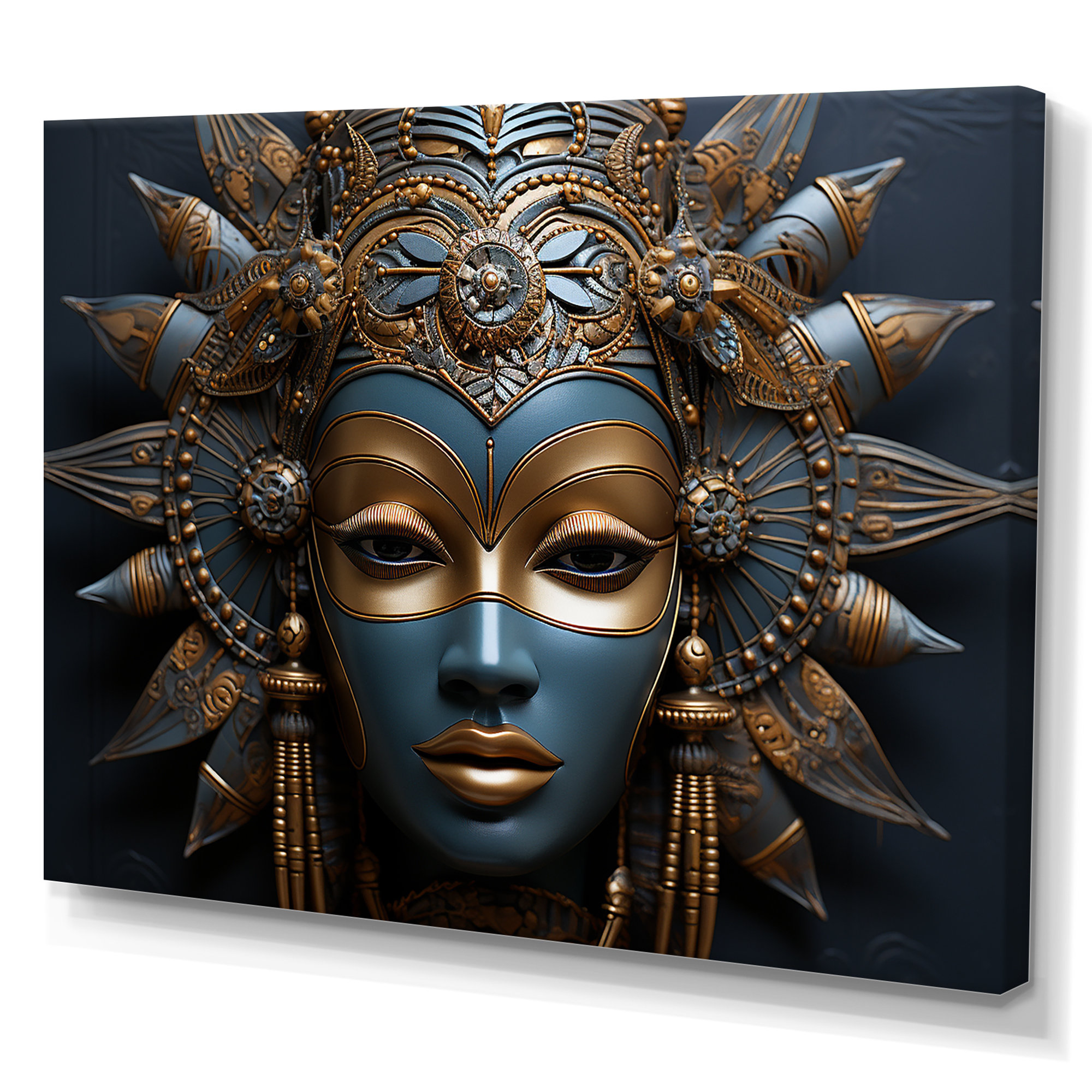 Rose Woman Wooden Face Mask sold Wall Decor Art $145 Retail